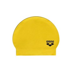 Arena 유니 소프트 라텍스 II 수영 모자 여성 및 남성용 피트니스 인텐시브 트레이닝 내구성 있는 부드럽고 신축성 목욕 플랫 캡 펄리 핑크 120564, Yellow