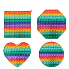 [프리미엄]안전인증 빅사이즈 푸시팝 버블 푸쉬팝 팝잇 뽁뽁이, 빅_팔각형, 1개