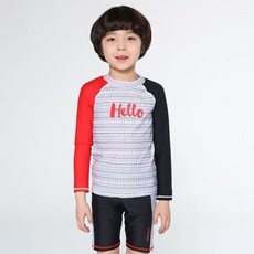남아래쉬가드 헬로 수영복 키즈 팬츠 수모 3p 레드 jja*1407Fx