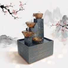 가정용 미니 명상 테이블 분수 기능 폭포 실내 A, B
