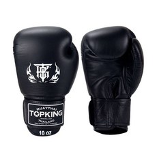 古川小夫 TKB 拳套 TOP KING手腕加長款 泰國名牌 拳擊手套 泰拳 真皮手工 新款 8-16oz 黑色, 1個