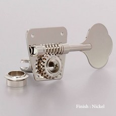 Gotoh FB30 貝斯弦鈕 傳統14mm軸孔, 1個, L1 銀色 左低音側單顆