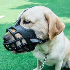 升級款可調節寵物嘴套，防咬防吠防亂吃，適用大中小型犬, 1個, 第三代陞級款黑反光（防咬防亂喫防亂叫）,1#嘴長5-7CM體重建議7-19斤