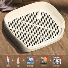 강아지배변판 애견 배변매트 패드판 중형 화장실 대형, 1개, 화이트 대형 [스탠다드 패키지]