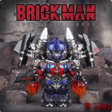 [배송기간 5-8일] BRICKMAN 브릭맨 BM-006 BM006 트랜스포머 제트윙 OP 옵티머스프라임 커맨더 액션 피규어, 1개