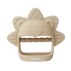 하이비 사자냠 실리콘 손목 치발기, 샌드베이지, 1개