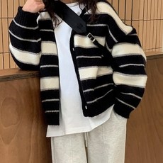 구빠방 아동 브이넥 스트라이프 가디건
