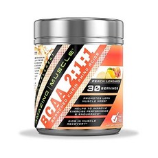 Amazing Muscle BCAA 2:1:1 Branched Chain Amino Acids Supplement | 6000 Mg Per Serving | Peach Lemo, Peach Lemonade, 1 Pound (Pack of 1), 1개