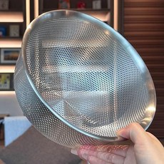 특대형 스테인리스 주방바구니 주방용 세척바구니 스텐볼바구니 조리도구, 1개, 20CM [필터바구니] ('')