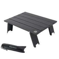캠핑 솔로 백패킹 테이블, 블랙