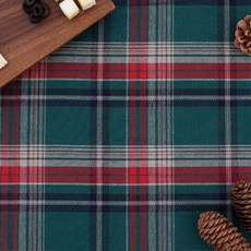 크리스마스 체크 식탁보 식탁 소품 4인 6인 테이블보 감성 홈파티 커버, 그린