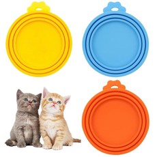 3 3 애완 동물 용 통조림 뚜껑 사이즈에 대응 개 세트 뚜껑 캡 실리콘 랩, 1개