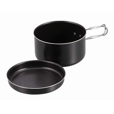 CAPTAIN STAG 캡틴스태그 알루미늄제 마운트 쿠커 12cm UH-4108 블랙 최대 용량 760ml