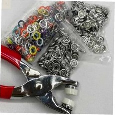 컬러 스냅단추 펀칭기 세트 똑딱이단추달기 단추수선 똑딱이단추펀치, 1개, 상세페이지 참조