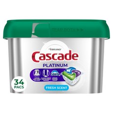 Cascade 白金洗碗機專用洗滌劑 清新香氛 34入, 1個