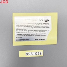 JCD GBC GBP GBL GB GBA SP NDS SENS Wii 게임 콘솔용 새 라벨 백 스티커 게임보이 컬러 쉘 스틱 교체, [08] SNK NGPC, 08 SNK NGPC