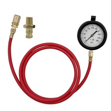TU-32-20 도로 주행 테스트용 컴퓨체크 연료 압력 테스트 게이지 0-300 PSI 커민스 엔진 및 기타 엔진과 호환되는 게이지 테스터 포함, 1개