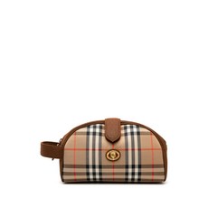 버버리 중고 20th Century Haymarket Check Canvas clutch bag