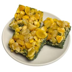[밤 함량 48%] 밤 듬뿍 쑥 밤설기 달지 않은 식사대용 떡 개별포장, 10개, 100g