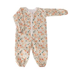 bebe chouette 孩童狐狸印花長袖美術連身衣