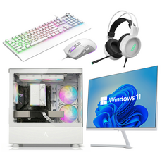 피씨오브플레이어 게이밍 컴퓨터 조립PC 화이트 데스크탑 본체 롤 피파 발로란트 GTA6 리니지, 윈도우 11 홈, 512GB, 16GB, 지포스 RTX 5060 Ti, (세트)R5-7500F 윈도우 11 홈, 512GB, 16GB, 지포스 RTX 5060 Ti, (세트)R5-7500F