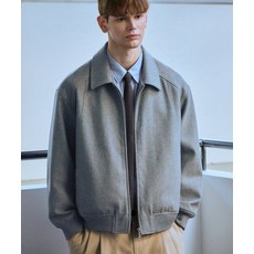 매장정품 드로우핏 DRAWFIT DRAW FIT 울 스타디움 라인 집업 자켓 [GREY] DFJK3110GY 608053