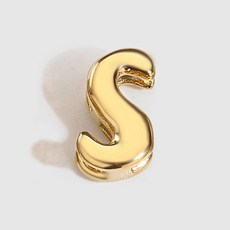 EMANCO 스테인레스 스틸 DIY 목걸이 버블 편지 팔찌 미니 3D 만들기위한 쥬얼리 디자인 세련된 매력, XP46998 S, Gold Color, 1개