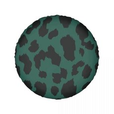 동물 무늬 레오파드 자동차 폴리에스터 휠 타이어 커버 보호대 캠퍼 차량용, 1개, 10. 2