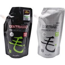 뷰티원 프리미엄 센트라모 오징어먹물 자극없는 새치 흰머리 염색코팅제 칼라염색크림 염색약 500g, 4N_자연갈색, 1제(염모제) + 2제(산화제) 각 500g 1세트, 1세트