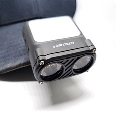 나이트큐브 충전식 센서 LED 헤드랜턴 NCL헤드온 듀얼 캡라이트, 블랙, 1개