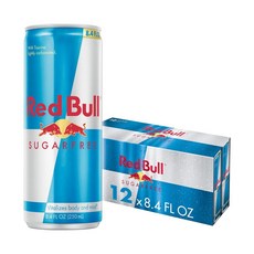 Red Bull 레드불 에너지 드링크 80mg 카페인 ＋ 타우린 및 B 비타민 250ml x 12캔