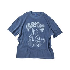 TRAVEL 디스페어 피그먼트 반팔티 블루 섀도우 102828