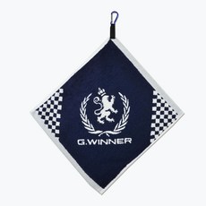 G.WINNER 高爾夫球毛巾, G. Winner 獅王掛鉤精緻毛巾(藍), 1個