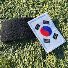 태극기 자수 패치 찍찍이이 와펜 가방 pjy46ipU