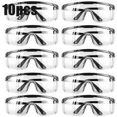1/10pcs 안티 스플래시 작업 안전 안경 눈 보호 실험실 고글 산업용 바람 먼지 방지 사이클링 Glasse, 2)10pcs, 1개