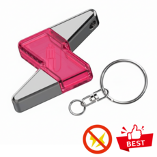 정전기 방지 키홀더 CAR-K01, 번개레드, 1개