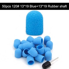 50PCS 네일 샌딩 세라믹 도구 손톱 비트 매니 리무버 페디 드릴 커터 밀링 RUBBE, 50pcs 120 blue 2