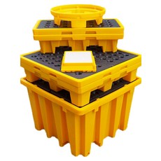 드럼통 받침대 산업용 오일 트레이 파렛트 공업용 누출방지 보관, 1. 320x320x60mm 롤 성형 방수