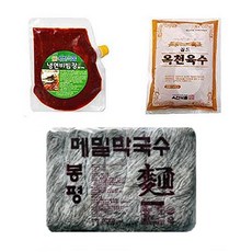 봉평 메밀막국수2.8kg+비빔장500g+육수5봉=세트(15인분) 생면메밀막국수, 1세트, 5kg