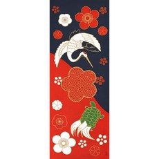 일산 검도 면수건 머리 두건 손수건 다용도 스포츠 타월 인테리어 장식 테누구이 4-11, 1개, 학 & 거북이