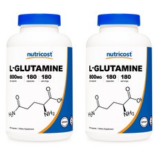 뉴트리코스트 L-글루타민 800mg 캡슐, 180정, 2개