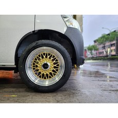 類 B 16吋鋁圈 金底亮唇 復古 4/100 4/114.3 5/100 5/114.3 TOWN ACE, 1個