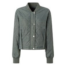 핀코 퀼팅 장식 봄버 재킷