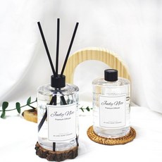 쥬디니스 대용량 디퓨저 방향제 리필 500ml+리드스틱, 향:20.모과, 500ml