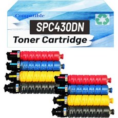 리코 SP C430A SP C430DN 토너용 82105 821108 토너 카트리지 아피시오 SP C430DN SP C431 C431DN SP C440DN 블랙 시안 마젠타 옐, 4 color 2 set