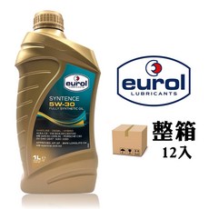 Eurol Syntence 5W-30 全合成機油 1L 荷蘭製造 12瓶/箱, 12