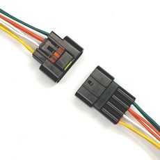 자동차 방수하네스 W-8P 30cm 방수커넥터 자동차하네스 UL VW-1 난연전선 CE ROHS IP67 인증, 1개