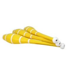 저글링 곤봉 초보자용 도구, 옐로우 3개 세트, 기본 모델명/품번