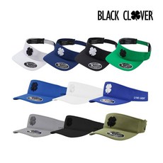 블랙클로버 프리미어 바이저 썬캡, 1개, 화이트블랙