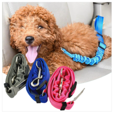 애완동물 강아지 고양이 조절가능 자동차 안전벨트, 그레이, 1개